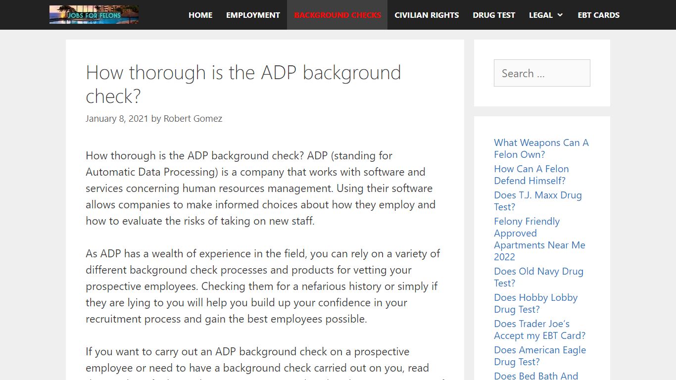 What is in an ADP Background Check 2021? [UPDATED]