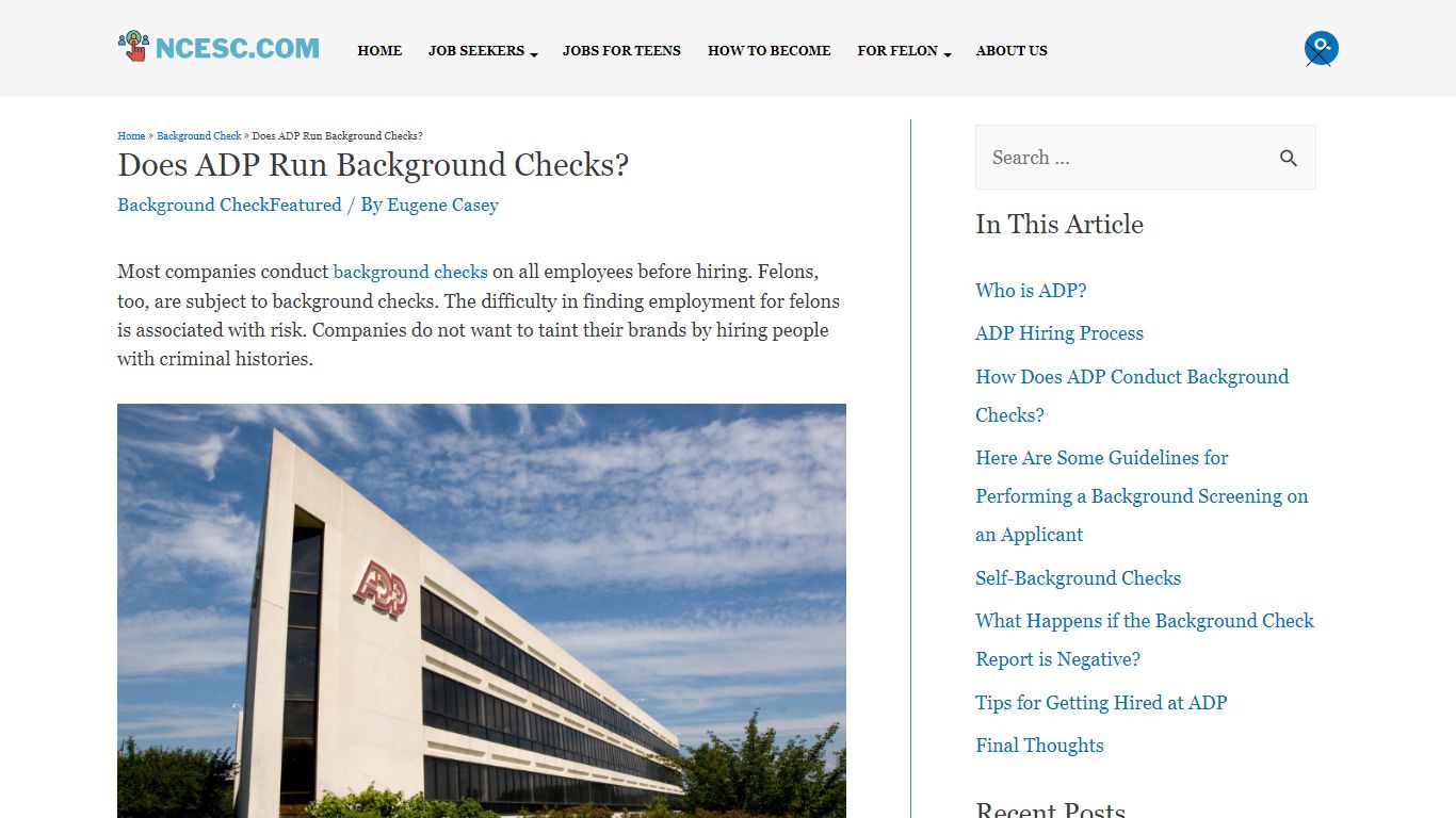 Does ADP Run Background Checks? - Tips for Getting Hired at ADP